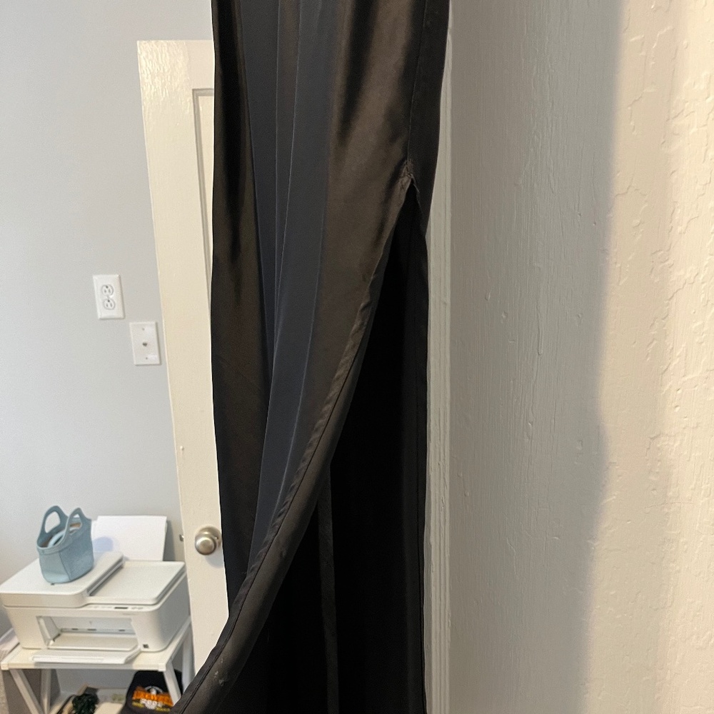 Free People Satin Midi Skirt